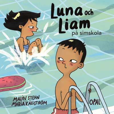 Luna och Liam på simskola - Malin Stehn.