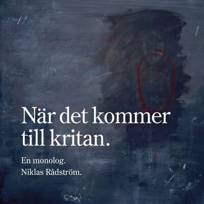 När det kommer till kritan - Niklas Rådström.