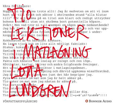 Tio lektioner i matlagning - Lotta Lundgren.